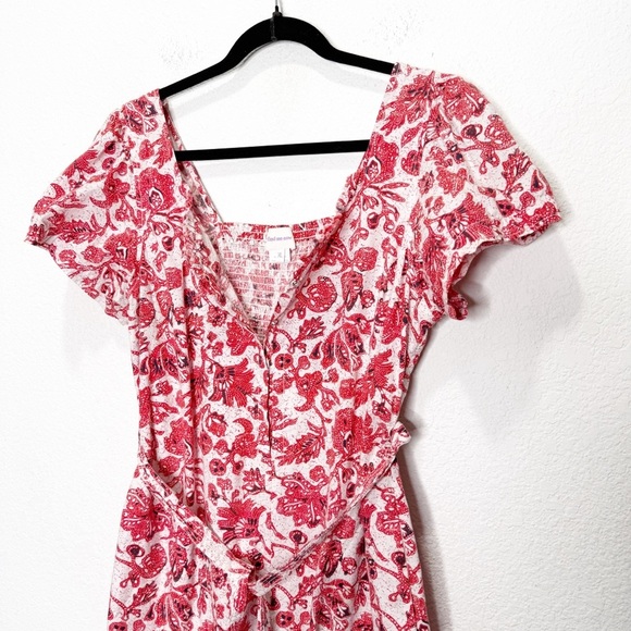 Anthropologie Find Me Now Effie Red Jumpsuit XL - Picture 5 of 15